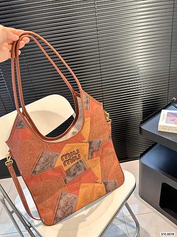 Miu Miu IVY leather patchwork bag 36cm x 30cm