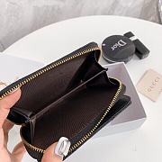 SAINT LAURENT Monogramme quilted pebbled-leather wallet 10cm x 9cm - 3