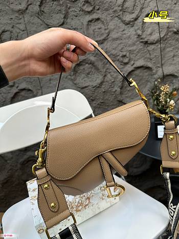 Dior women's saddle bag brown 20cm x 17cm
