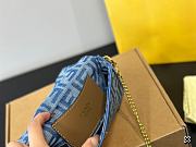 Fendi denim baguette bag medium size (20cm x 12cm) - 3
