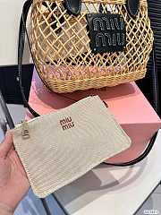 Miu Miu Woven Black Tote Bag 23cm x 19cm - 5