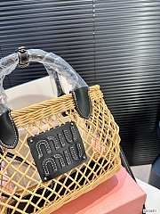 Miu Miu Woven Black Tote Bag 23cm x 19cm - 2