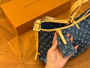 LOUIS VUITTON CARRYALL BAG Denim 38cm x 29cm - 3