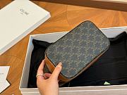 Celine SMALL BUCKET IN TRIOMPHE CANVAS AND CALFSKIN TAN 191442CAS 25cm x 23cm - 2