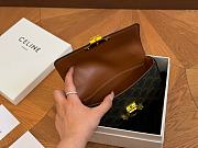 CELINE CHAIN SHOULDER BAG CLAUDE in Triomphe canvas 20cm x 10cm - 5