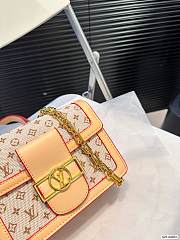 Louis Vuitton Mini Dauphine Beige BAG Monogram Jacquard 20cm x 15cm - 3