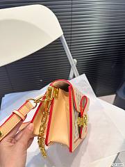 Louis Vuitton Mini Dauphine Beige BAG Monogram Jacquard 20cm x 15cm - 4