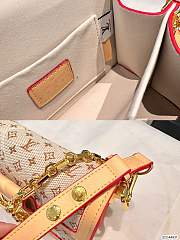 Louis Vuitton Mini Dauphine Beige BAG Monogram Jacquard 20cm x 15cm - 5