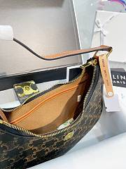 Celine Brown Canvas Ava Triomphe Shoulder Bag 23cm×13.5cm×6cm - 6