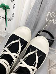Rick Owens high-top canvas black shoes - 4