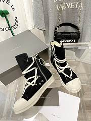 Rick Owens high-top canvas black shoes - 3