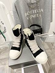 Rick Owens high-top canvas shoes with thick laces - 4