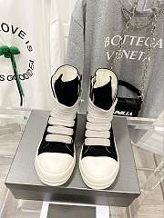 Rick Owens high-top canvas shoes with thick laces - 2