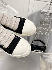 Rick Owens DRKSHDW Canvas Low Top Black Milk DU01B7802 DMW1 911 - 2