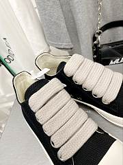 Rick Owens DRKSHDW Canvas Low Top Black Milk DU01B7802 DMW1 911 - 4