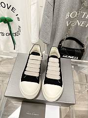 Rick Owens DRKSHDW Canvas Low Top Black Milk DU01B7802 DMW1 911 - 5