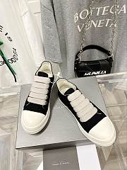 Rick Owens DRKSHDW Canvas Low Top Black Milk DU01B7802 DMW1 911 - 6