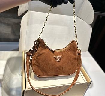 Prada hobo nylon underarm bag 22cm x 13cm