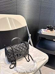 Chanel Full Black P145 20cm x 12cm - 3