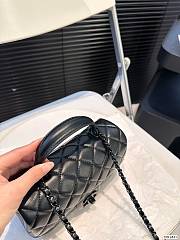 Chanel Full Black P145 20cm x 12cm - 5