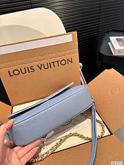 Louis Vuitton Wallet On Chain blue bag P165 22cm x 11cm - 2