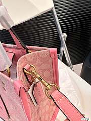 Coach Dempsey Tote Pink Bag 22cm x 21cm - 2