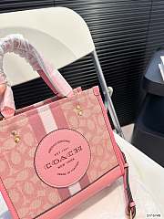 Coach Dempsey Tote Pink Bag 22cm x 21cm - 5