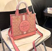 Coach Dempsey Tote Pink Bag 22cm x 21cm - 1