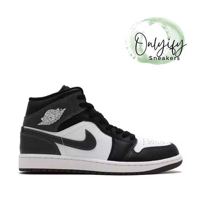 Air Jordan 1 Mid Black White Iron Grey DQ8426-001 - 1