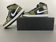 Air Jordan 1 Mid Black White Olive DQ8426-092 - 6