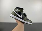 Air Jordan 1 Mid Black White Olive DQ8426-092 - 5