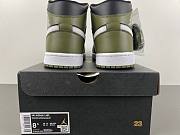 Air Jordan 1 Mid Black White Olive DQ8426-092 - 4
