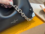 Louis Vuitton LV Women Side Trunk MM Handbag Black Grained Calf Leather M25160 23cm x 16cm - 6