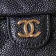 CHANEL Small Backpack Grained Calfskin & Gold-Tone Metal Black AS3787 16.5cm × 17.5cm × 10 cm - 4