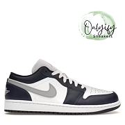 Air Jordan 1 Low Wolf Grey Midnight Navy 553558-141 - 1