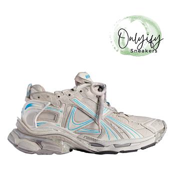 Balenciaga Runner Sneaker in Taupe/blue 772767W3RNY2240