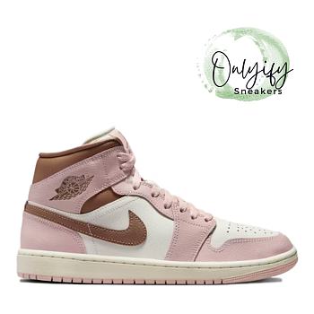 Air Jordan 1 Mid Pink Oxford Brown BQ6472-620