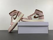Air Jordan 1 Mid Pink Oxford Brown BQ6472-620 - 3