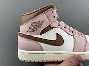 Air Jordan 1 Mid Pink Oxford Brown BQ6472-620 - 2