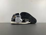 Air Jordan 1 Mid SE Black Metallic Silver Sail Metallic Gold FZ3938-001 - 4