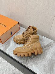 LV Checker Ankle Boot Beige 1ACN8D - 2
