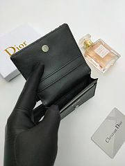 Wallet with Money Clip Black Dior Oblique Jacquard  11.3 x 8.2 x 1 cm - 2