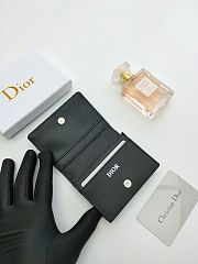 Wallet with Money Clip Black Dior Oblique Jacquard  11.3 x 8.2 x 1 cm - 5