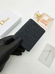 Wallet with Money Clip Black Dior Oblique Jacquard  11.3 x 8.2 x 1 cm - 6