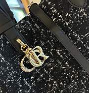 Medium Dior Toujours Bag Black Cannage Tweed M2821OTKV_M911 28.5 x 21.5 x 17 cm - 4