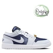 Air Jordan 1 Low SE Football Grey White Gym Red Midnight Navy  FZ8778-044 - 1