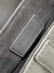 Dior Ultramatte Black Calfskin Mini Saddle Bag 19 x 15 x 6 cm - 4