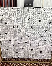 Chanel silk scarf white - 6