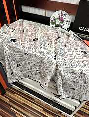 Chanel silk scarf white - 3