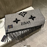 Louis Vuitton Reykjavik Cashmere Shawl Noir - 5